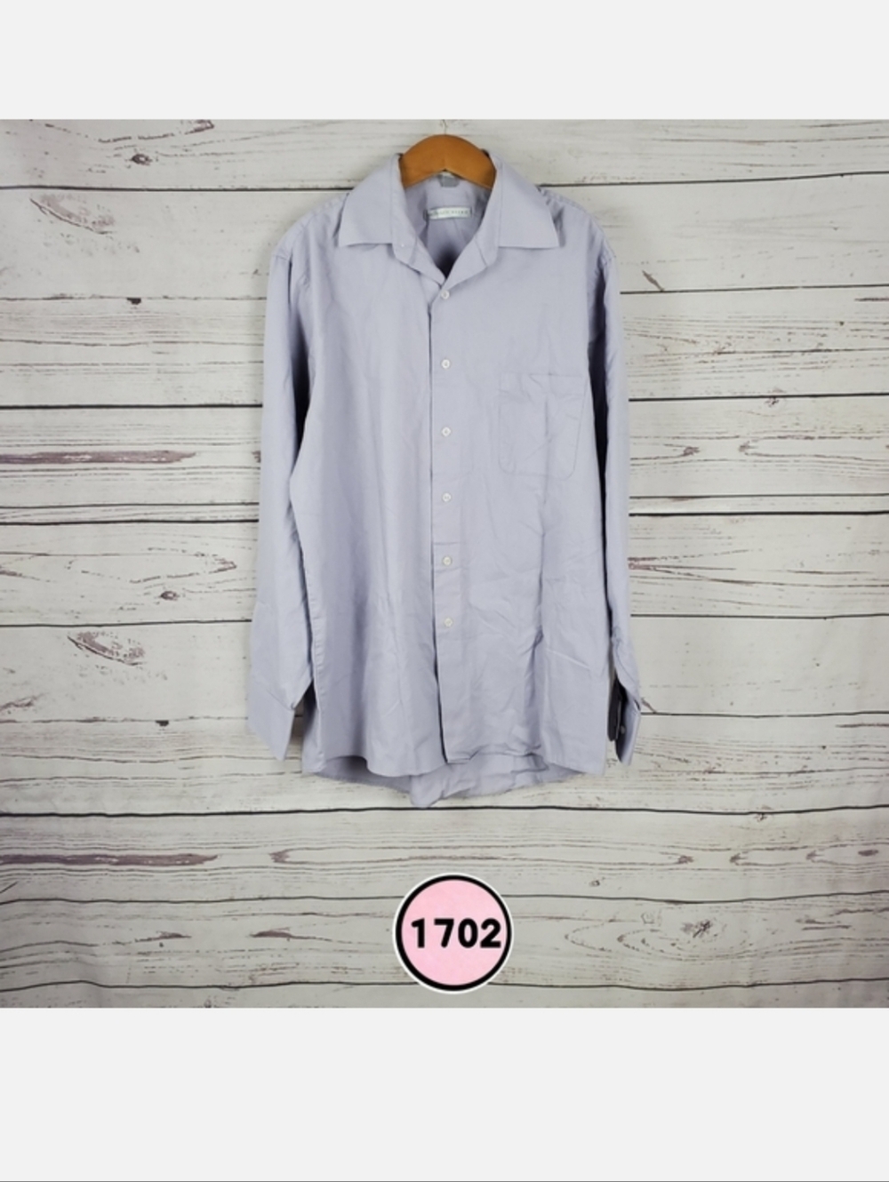 Geoffrey Beene Light Lavender Long-Sleeve Dress Shirt